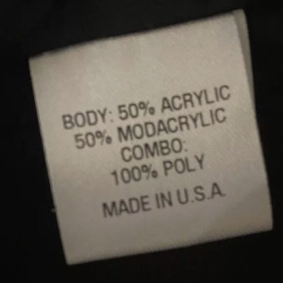 Lola & Sophie Faux Fur Vest Chevron Animal Print Black Gray Made in USA - Picture 8 of 9